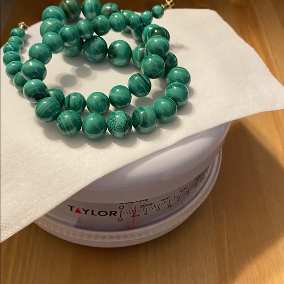 Vintage Malachite Bead Necklace - Picture 12 of 14